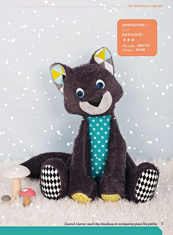 Explorez l'art de la couture avec ce livre créatif : réalisez des doudous et peluches merveilleuses avec des patrons détaillés.
