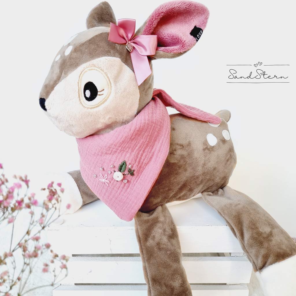 Exemple renne brun tissu pour peluche