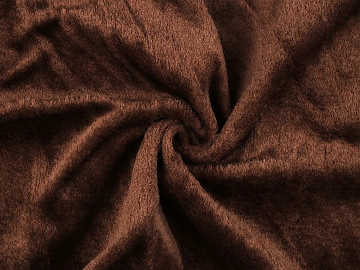 Fourrure synthétique marron nounours