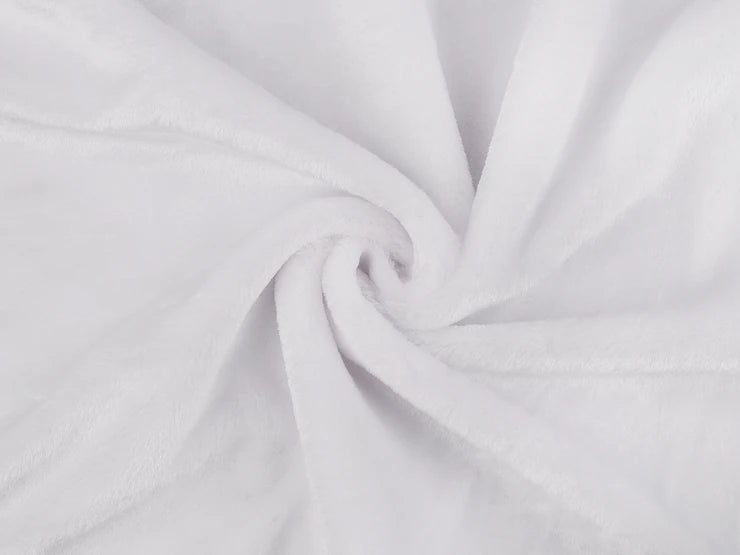 Fourrure synthetique blanche peluche