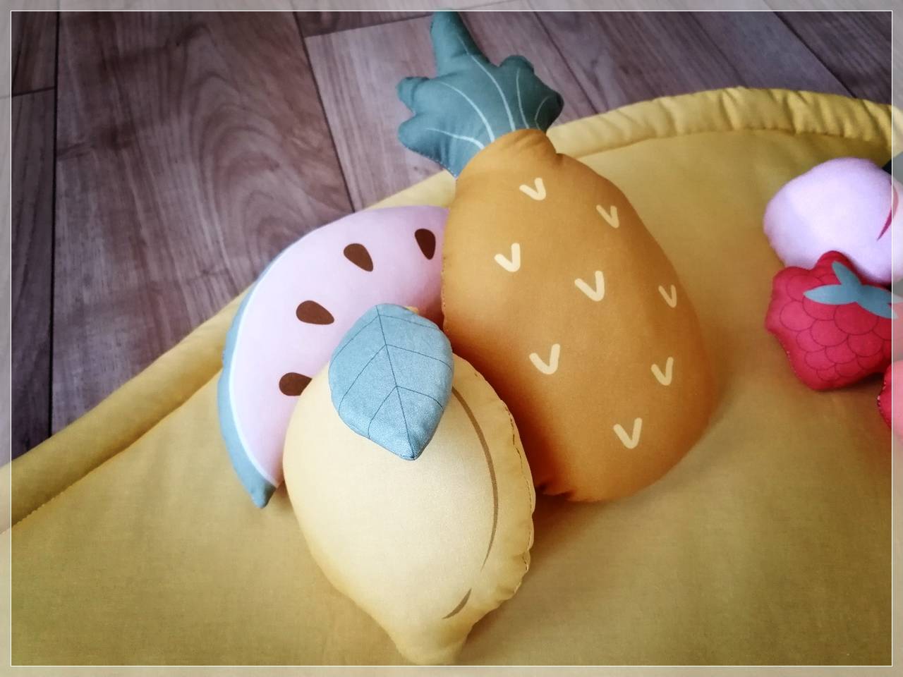 Fruits en peluche a coudre