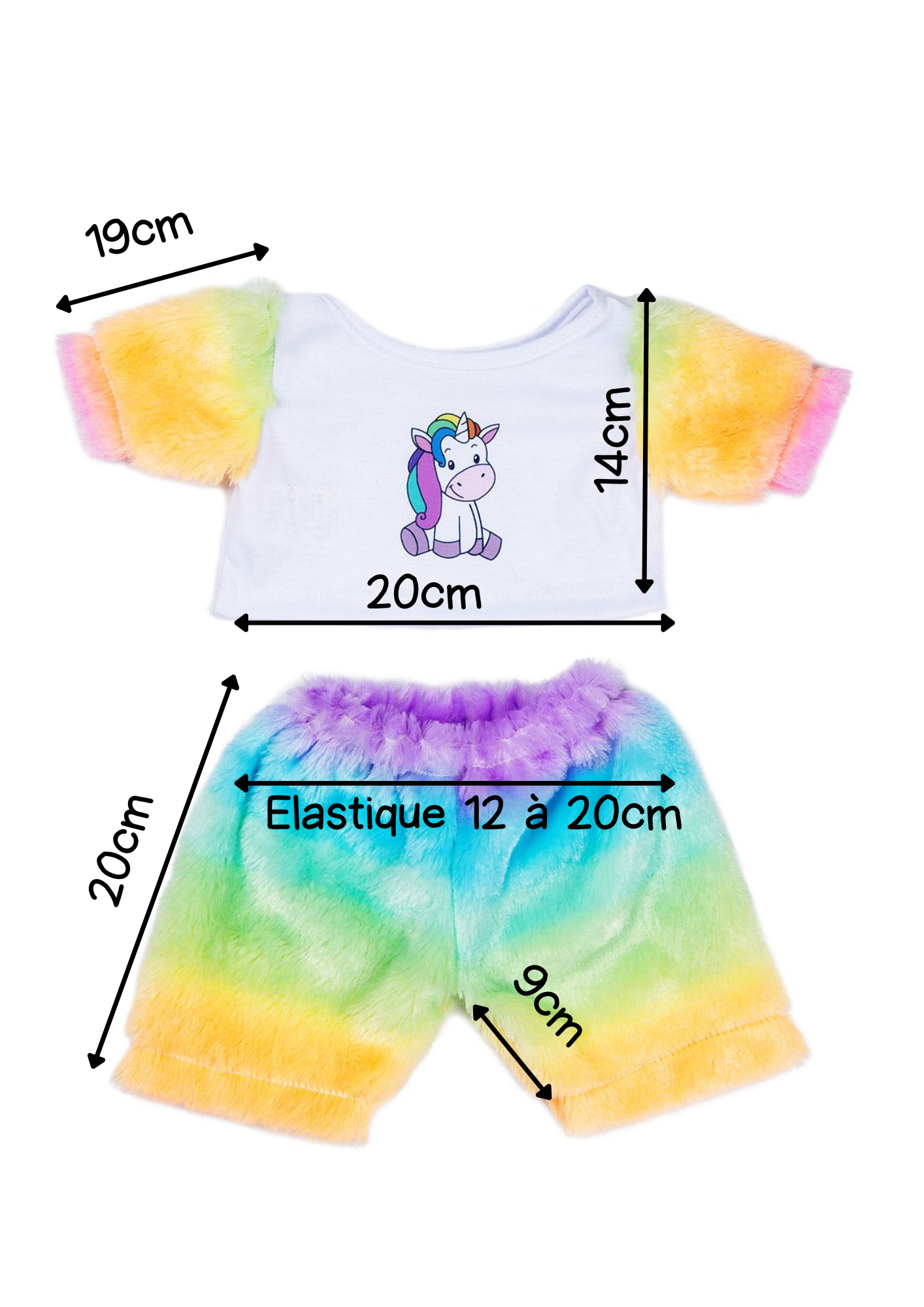 Habit Licorne peluche