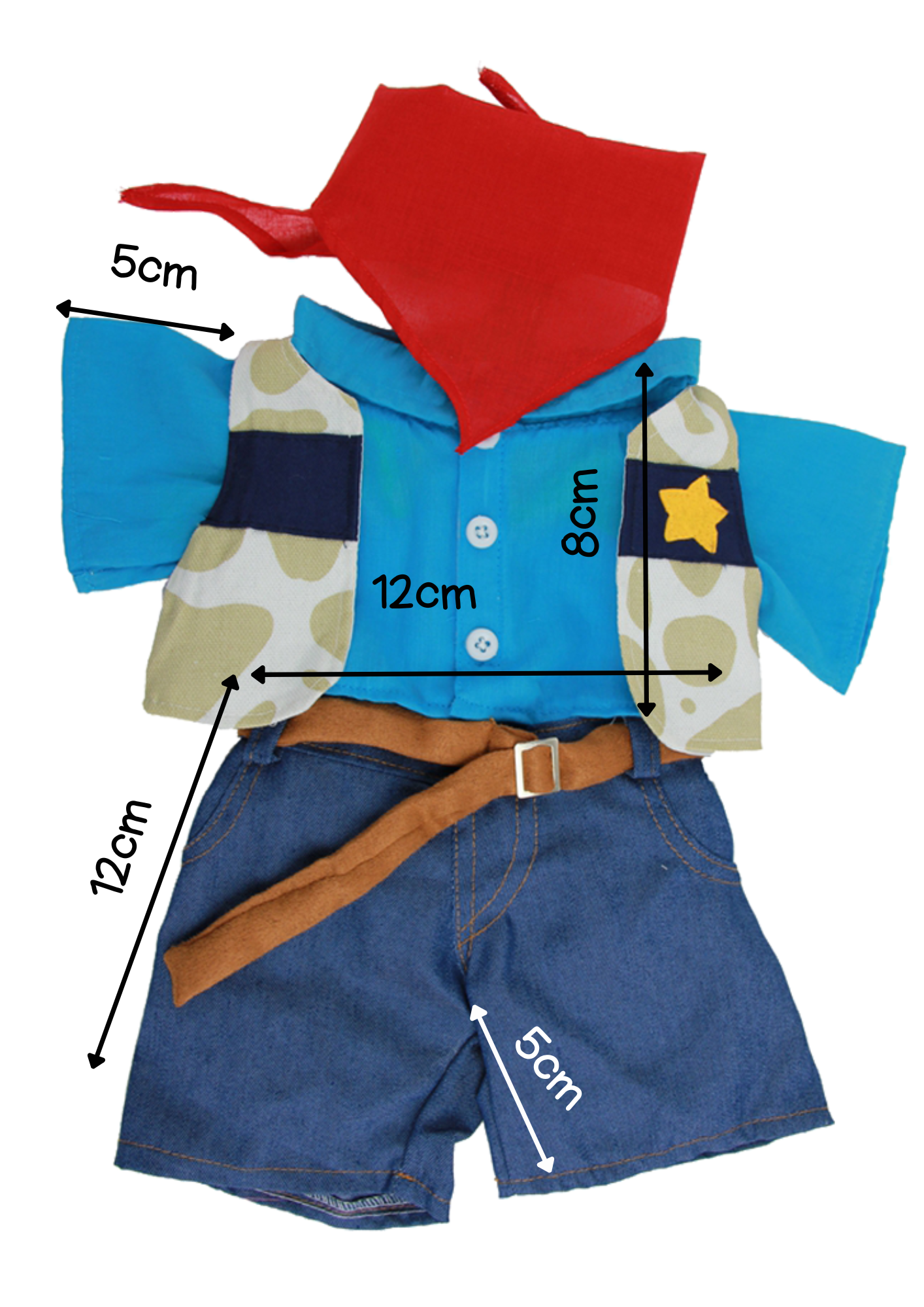 La tenue "Shériff de câlin" – pour les doudous qui n'ont peur de rien (sauf du sèche-linge