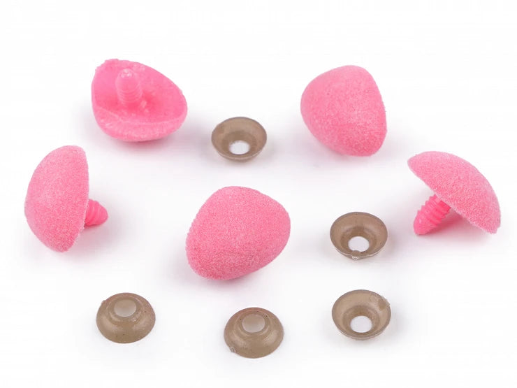 Nez rose velours 25mm