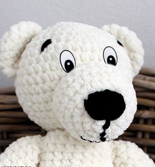 Ours avec yeux cartoon peluche
