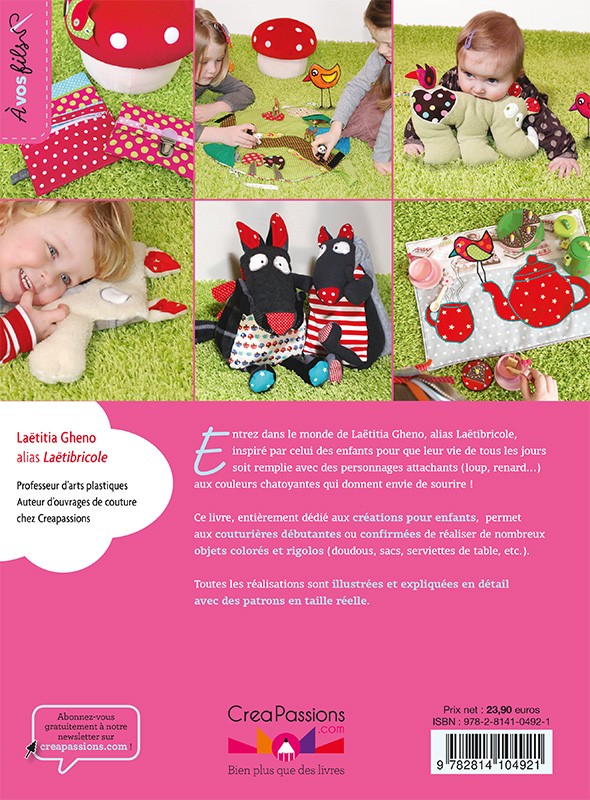 A coudre: tapis de jeux, doudou, dinette, livre DIY couture