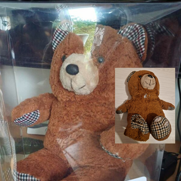 Peluche ours boite reparee