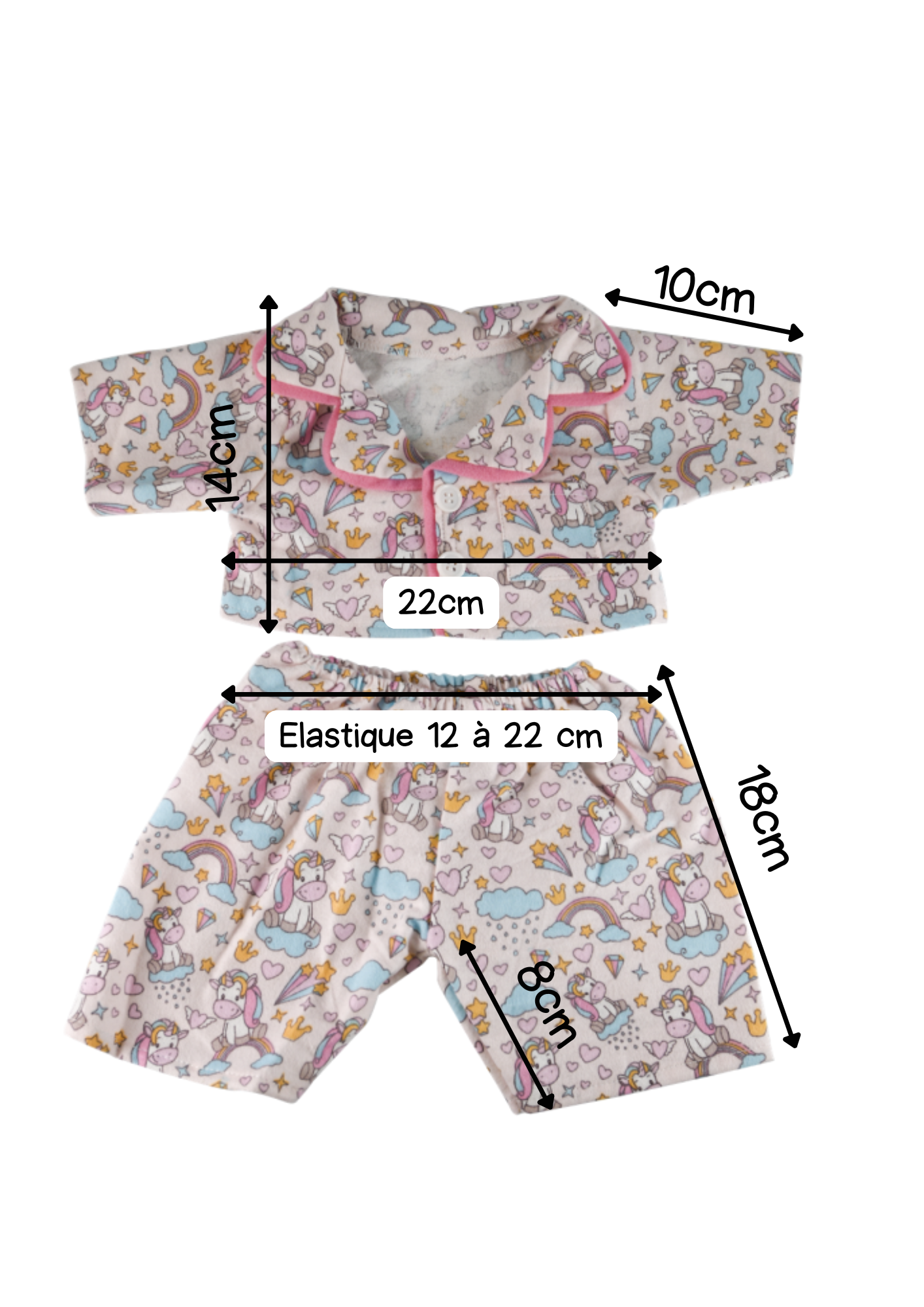 Le Pyjama "Arc-en-Doudou" – pour les Doudous en quête de câlins colorés