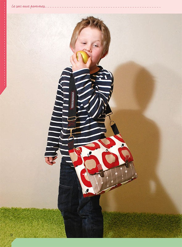 Sac écolier pomme cartable à coudre