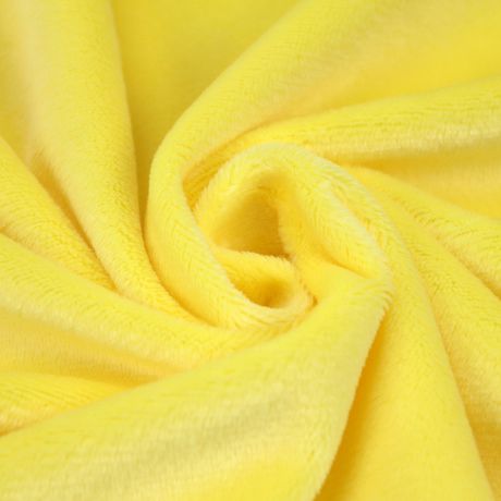 Tissu Minky Jaune Peluche