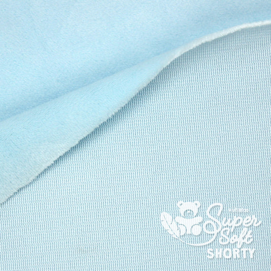 tissu bleu clair minky doux