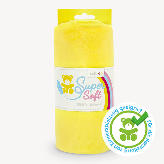 Tissu Minky Jaune Peluche