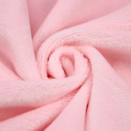Tissu meenky doudou rose pale
