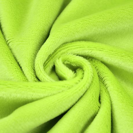 tissu minky doudou vert anis