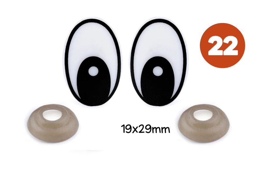 Yeux securite longs noir etonnes
