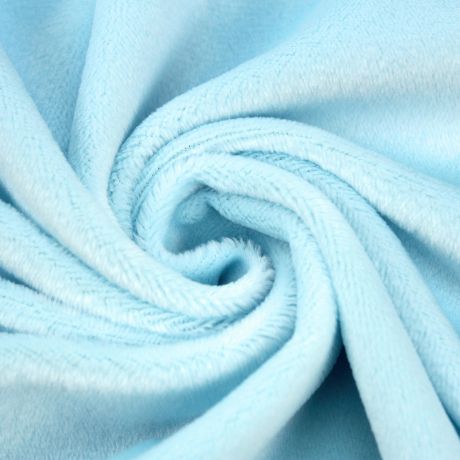 tissu bleu clair minky doux