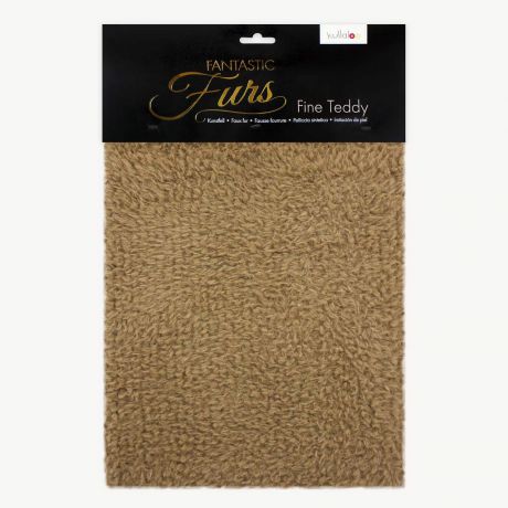 fausse fourrure fine teddy marron clair