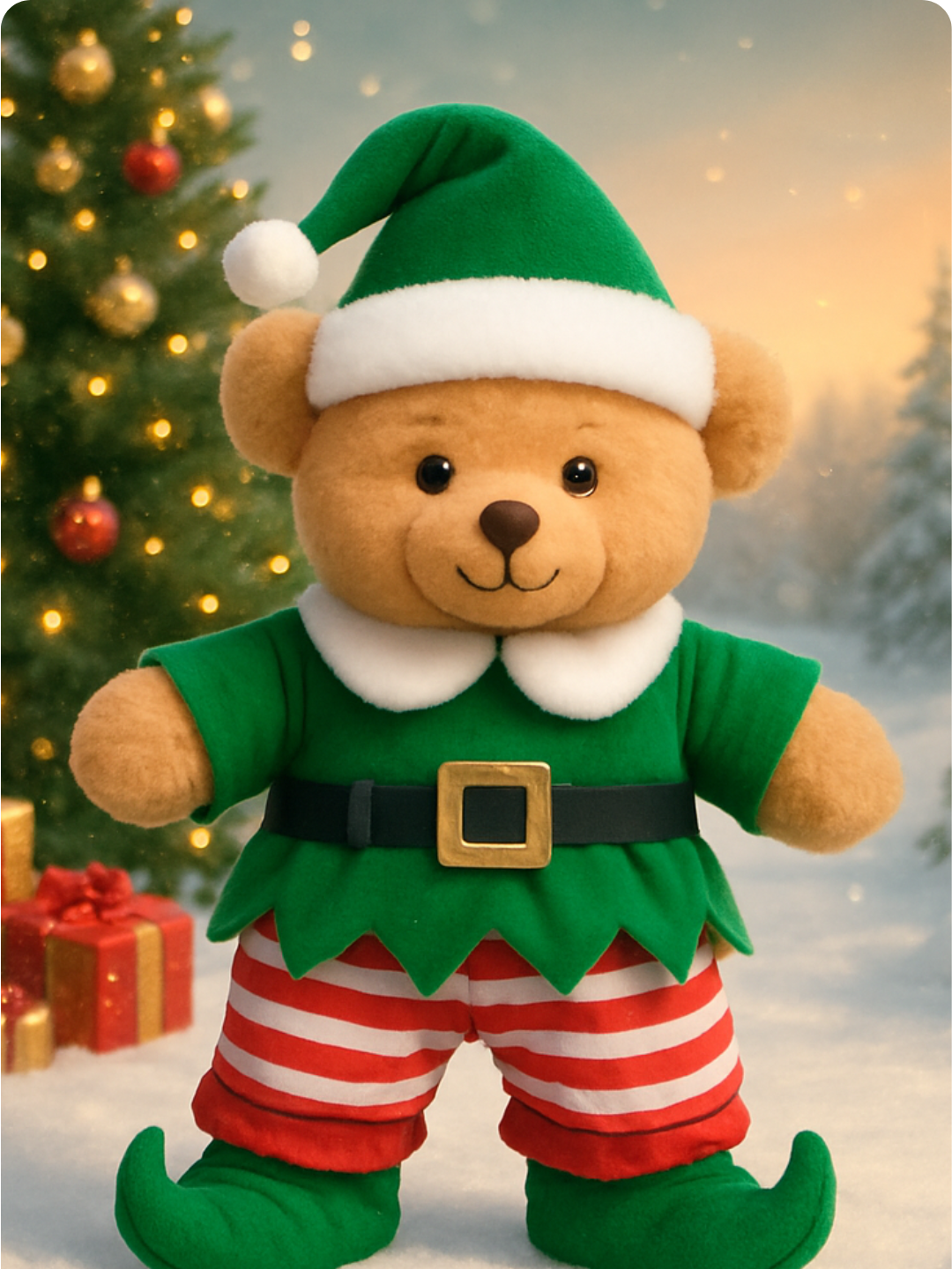 Tenue Lutin de Noël avec Chapeau &amp; Chaussures