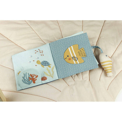 A coudre Livre d'activites en mousse poisson tortue et coquillages 