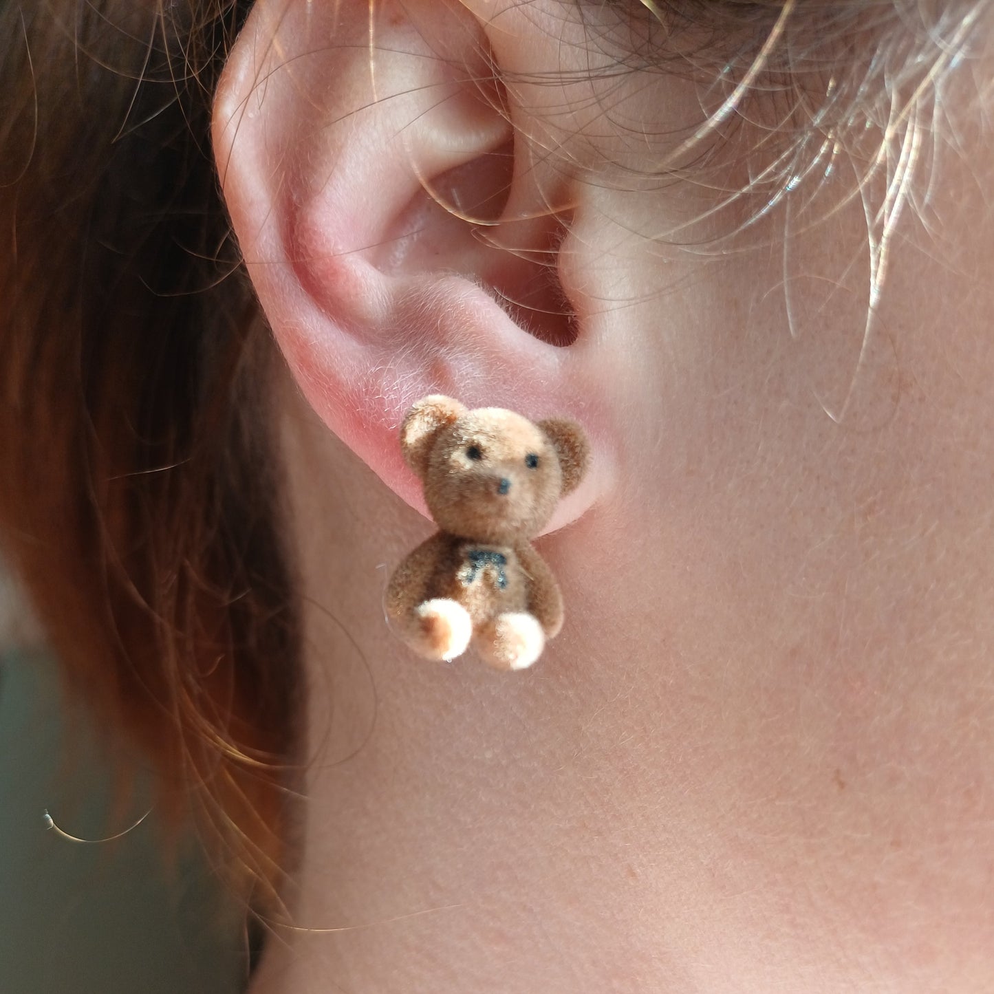 Boucle d'oreille Nounours