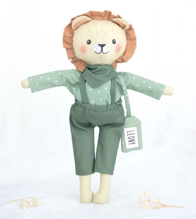 Doudou Lion Leony Kit doudou à créer et confectionner en DIY