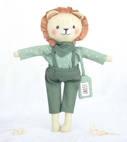 Doudou Lion Leony Kit doudou à créer et confectionner en DIY