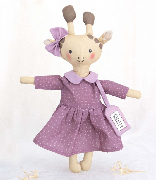 Doudou girafe a assembler DIY - Je fabrique mon premier doudou