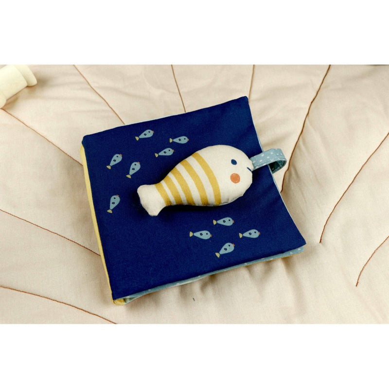 Kit livre à coudre et tapis eveil coquillage enfant et bebe