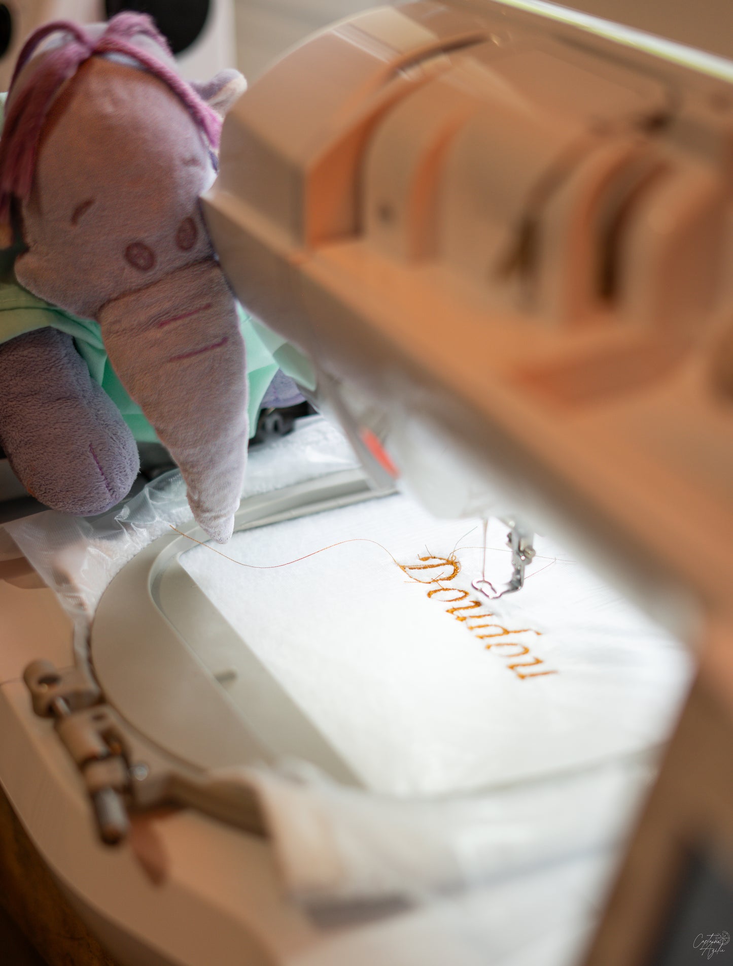 Serviette brodée – personnalisée au prénom du Doudou