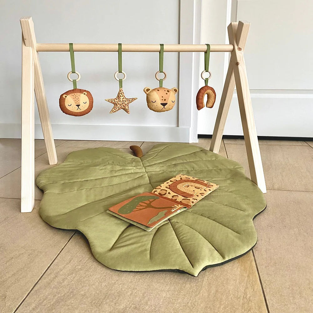 Tapis Educatif savane et mobile bebe couleurs