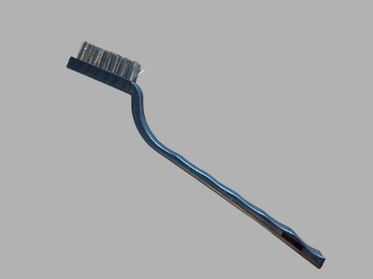 Brosse argentée – poils courts et velours
