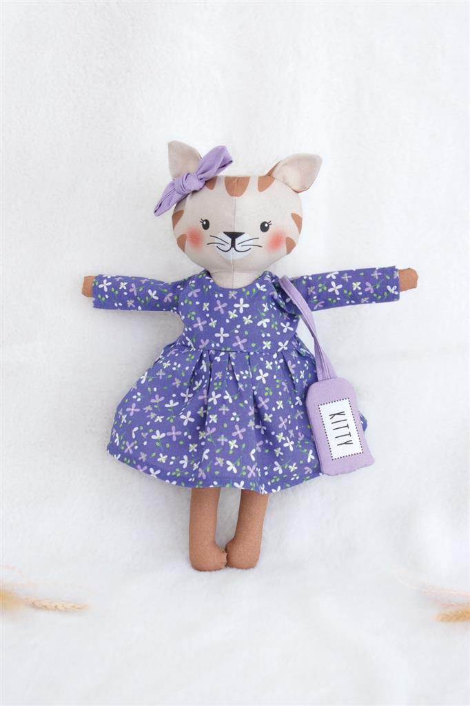 Tissu doudou à coudre – Kitty Robe