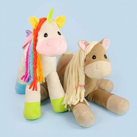 Paluches licorne kulaloo  exemple minky tissu doudou doux peluche